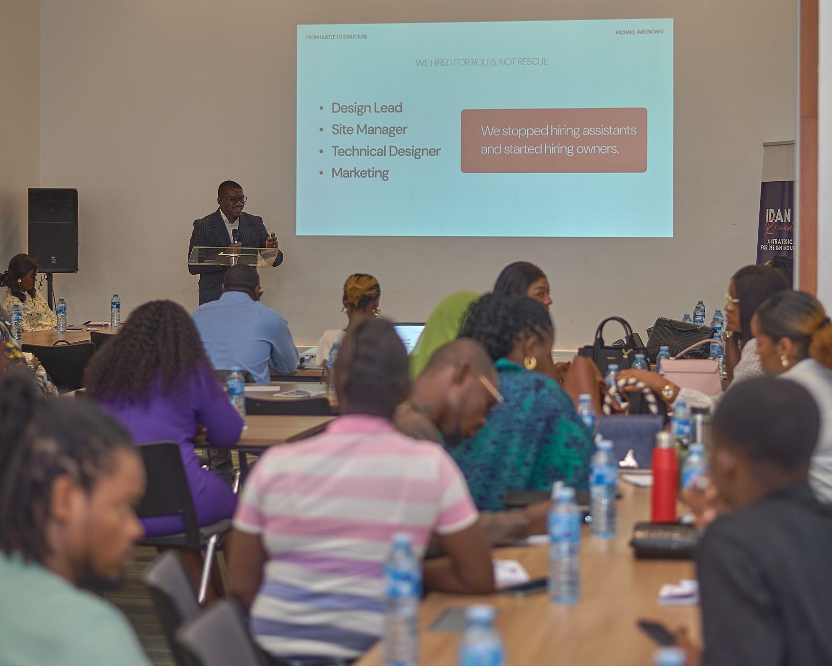 An IDAN session with members and allied professionals